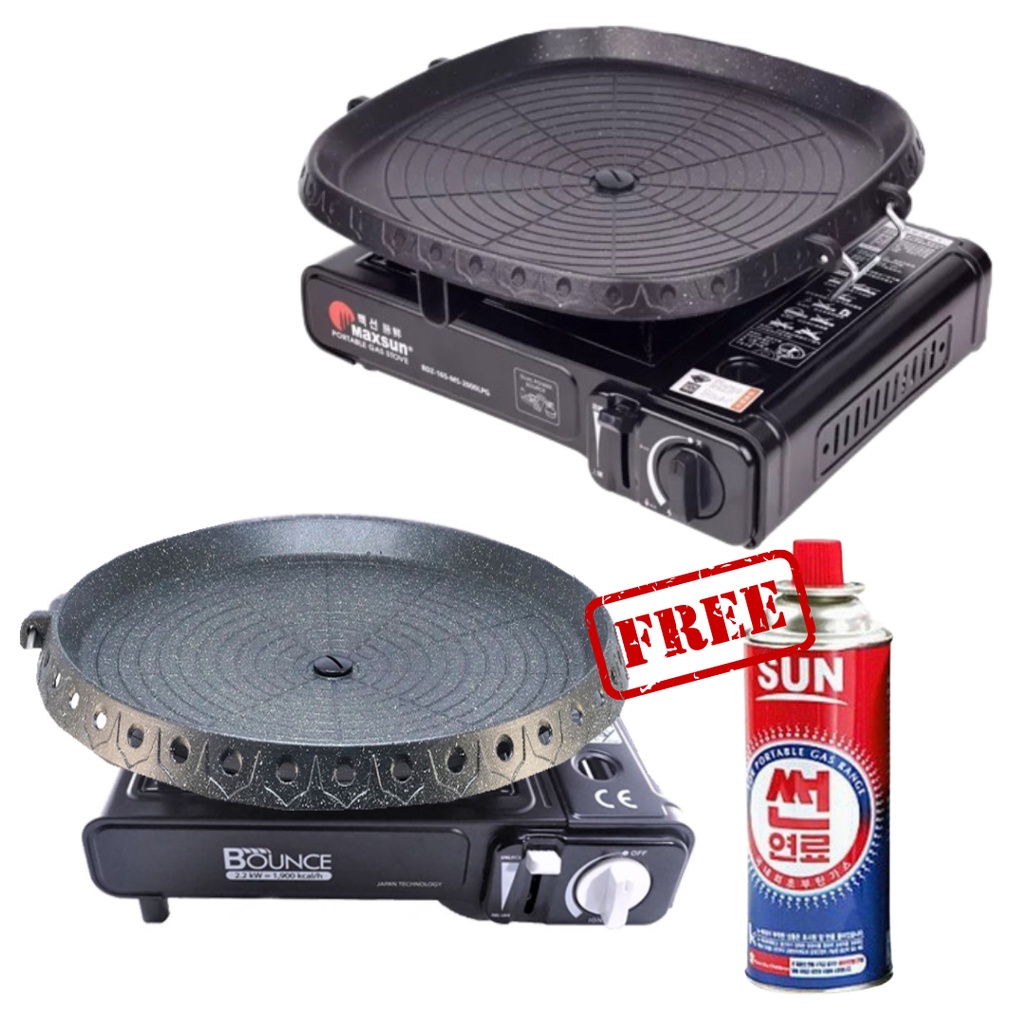 gas stove [LASTDAYSALE] Samgyupsal grill set Korean BBQ grill