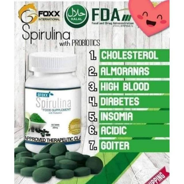 Gfoxx Spirulina with Probiotics Shopee Philippines