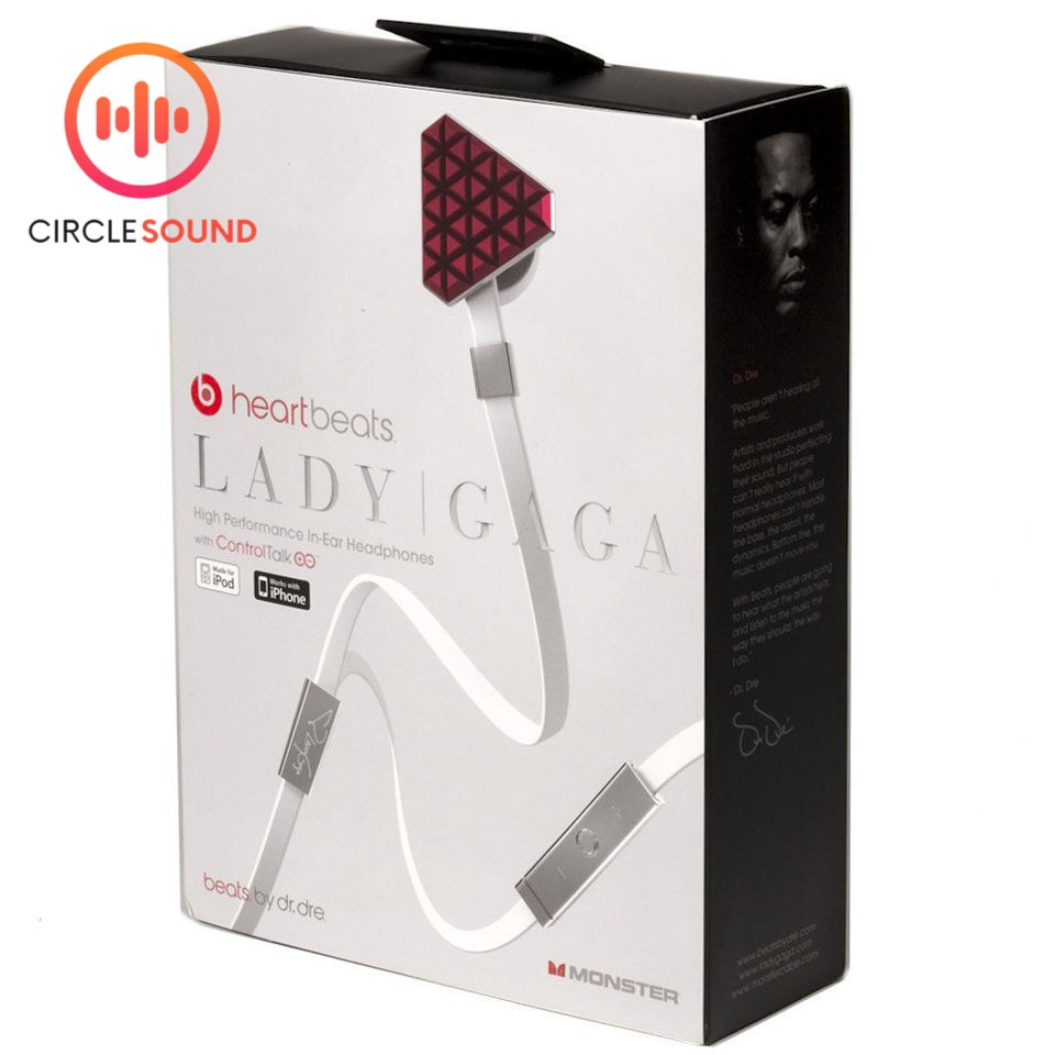 DR. DRE LADY GAGA HEARTBEATS EARPHONES 