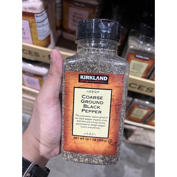 KIRKLAND SIGNATURE COARSE GROUND BLACK PEPPER 359 Grams Shopee