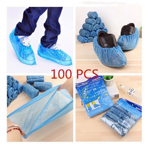 blue shoe covers disposable