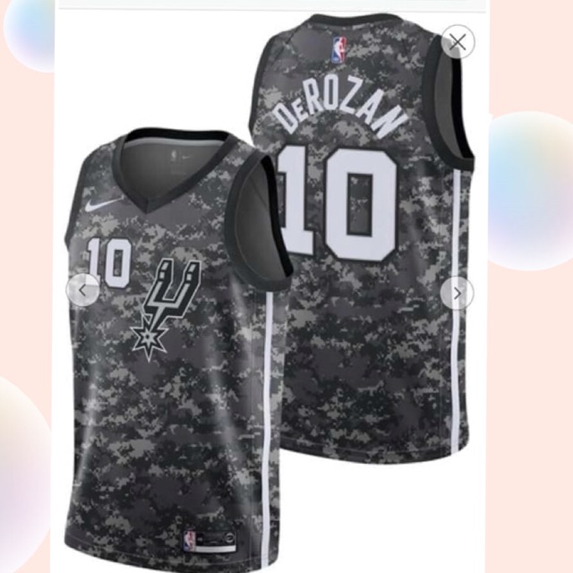 spurs gray jersey