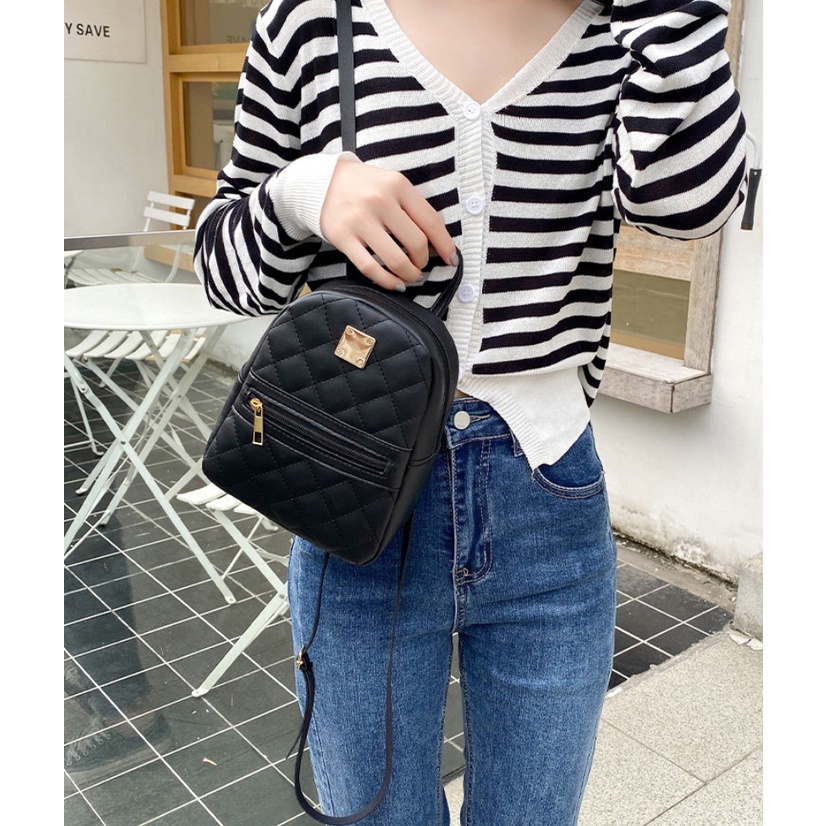 R&O Korean Sling shoulder Fashion Embroidered Ladies Womens Backpack Bag 2966