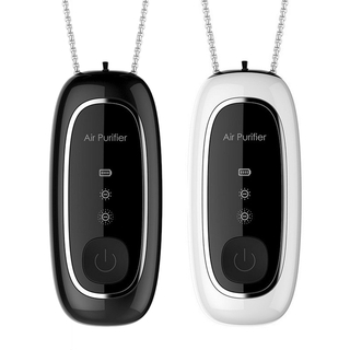 2020 Upgraded Wearable Air Purifier Necklace Mini Personal Portable Air Freshener Ionizer/120 Million Negative Ions/Low Noise for Adults and Kids