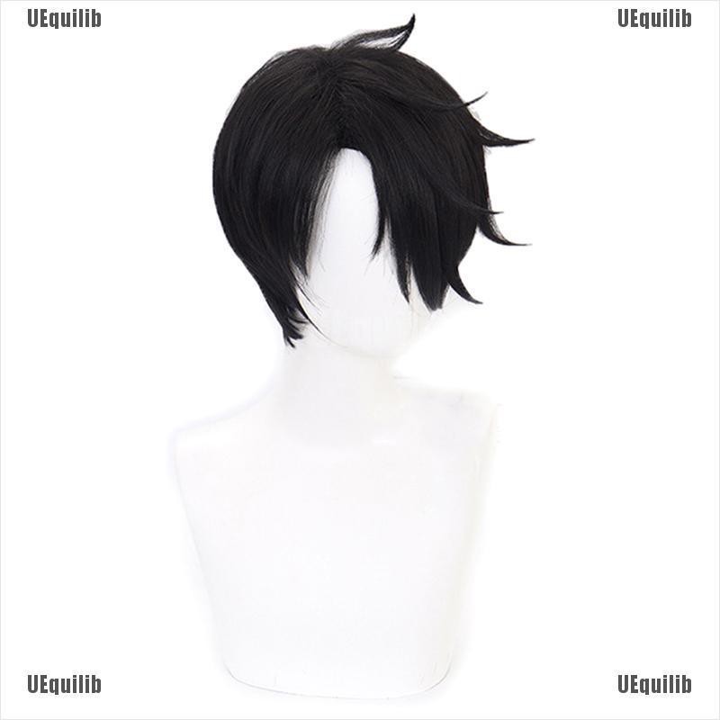 black cosplay wig