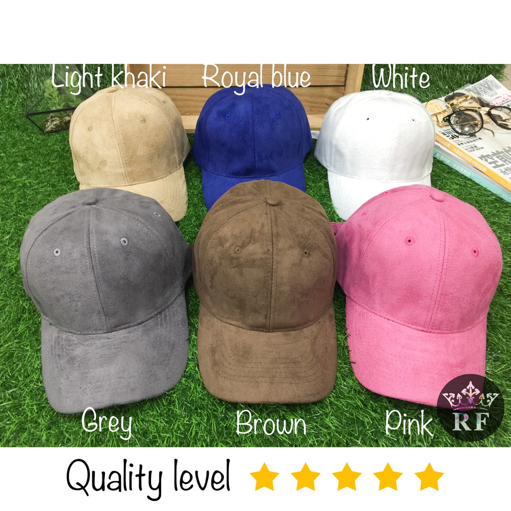 light pink suede hat