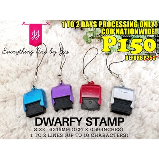 DWARFY STAMP COD Self-Inking Stamp with Ink FREE LAYOUT(Personalized/Made to order)
