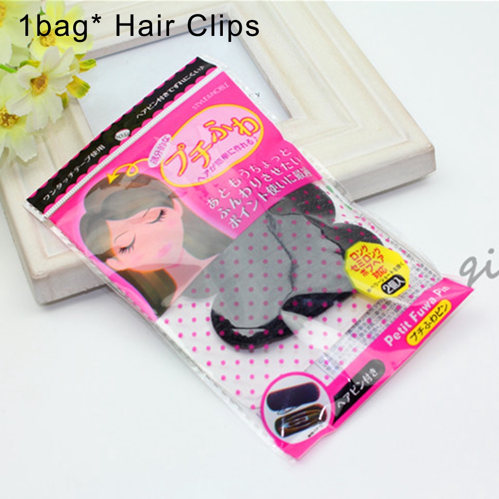 2pcs Set Hair Bun Bump Styling Tool Volume Bumpit Insert Clip It