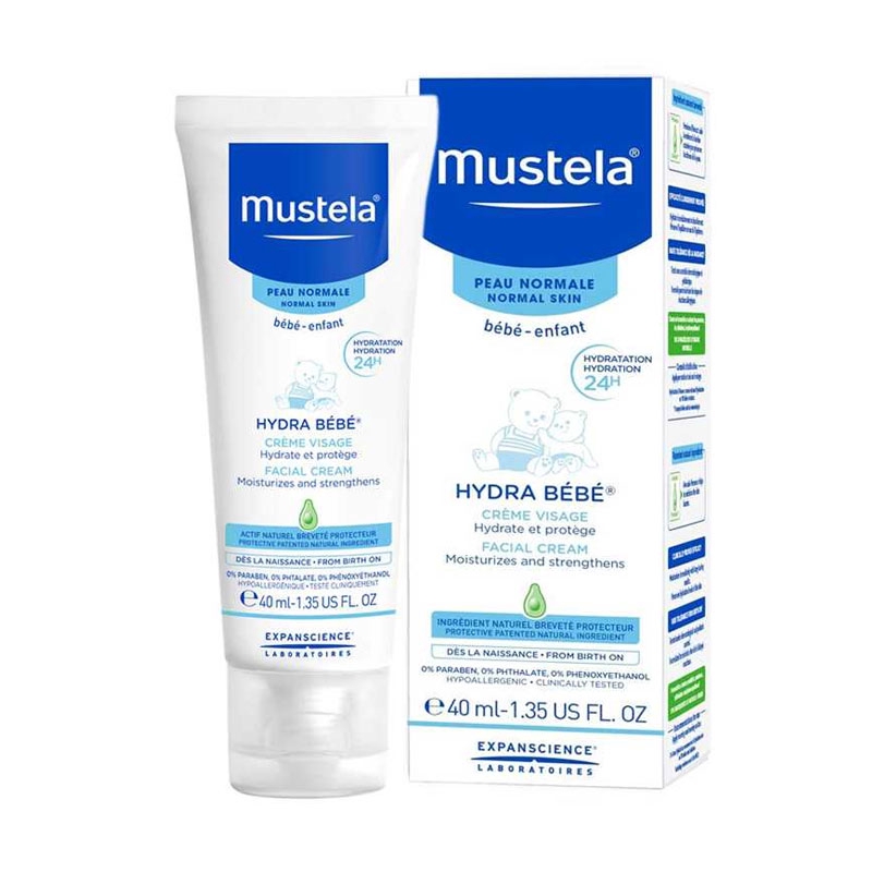 mustela hydra bebe facial cream 40ml