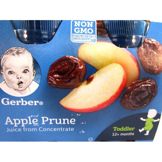 gerber prune and apple juice