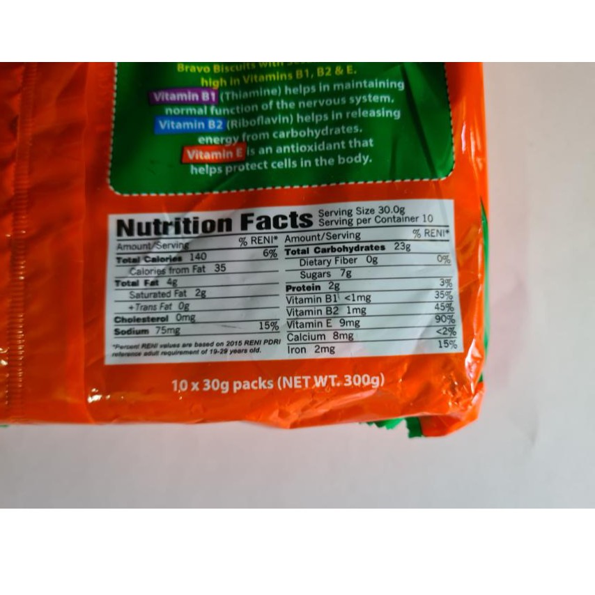 Bravo Nutritional Info Blog Dandk