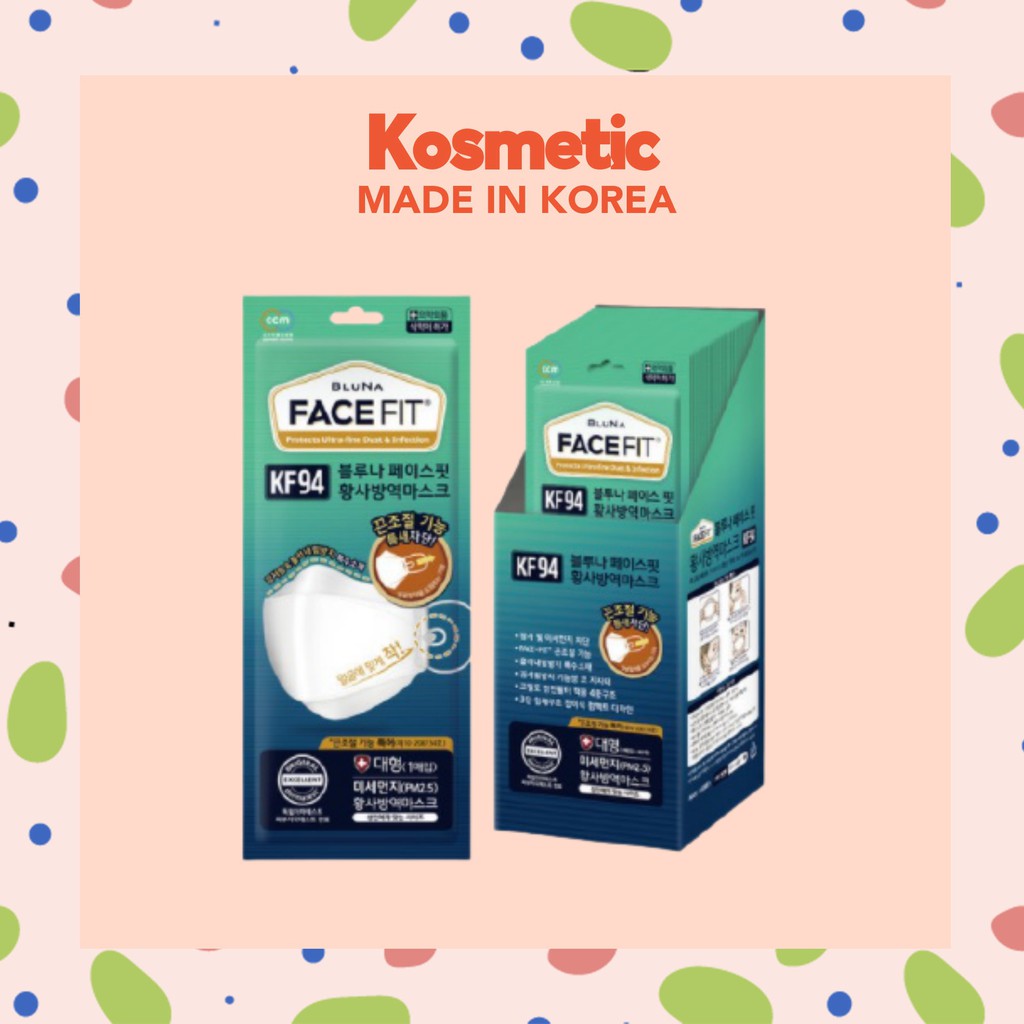 bluna face fit mask kf94