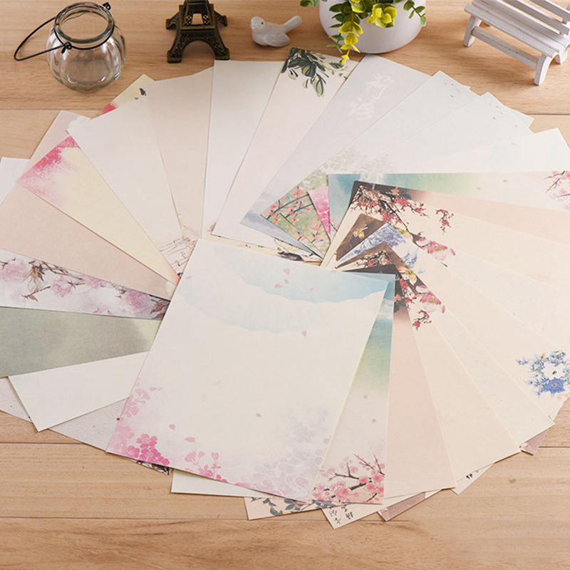 Letter Writing Paper Letter Sets 48PCS Writing Stationery Paper 