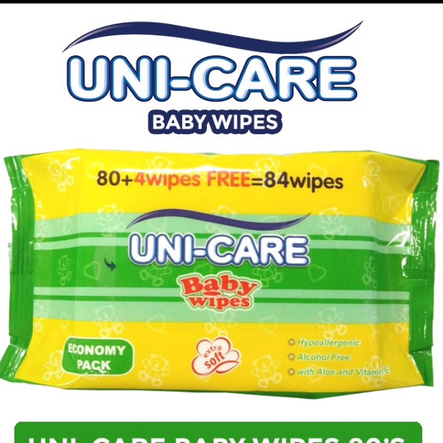 Unicare baby wipes 84s | Shopee Philippines