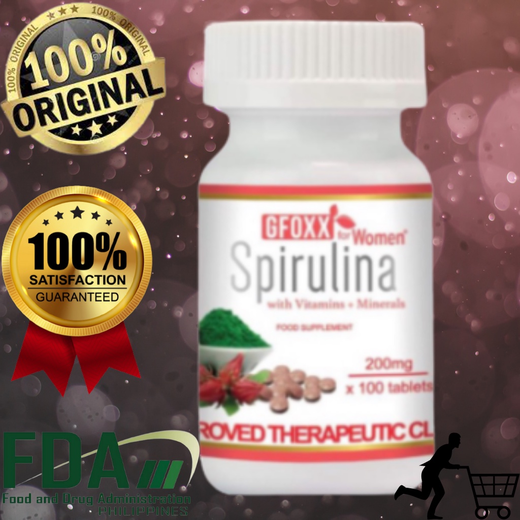 (AUTHENTIC) GFOXX SPIRULINA for WOMEN (100 tablets) The essential