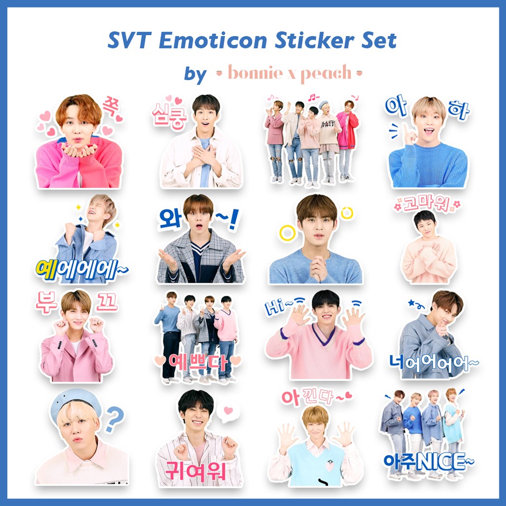 Seventeen Emoticon Sticker Set | Shopee Philippines