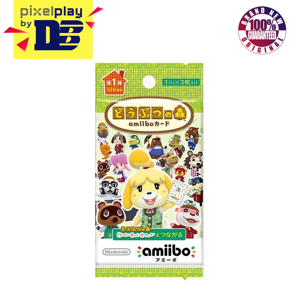 Animal Crossing Amiibo Cards Series 1 3Pcs Per Pack Jpn Shopee
