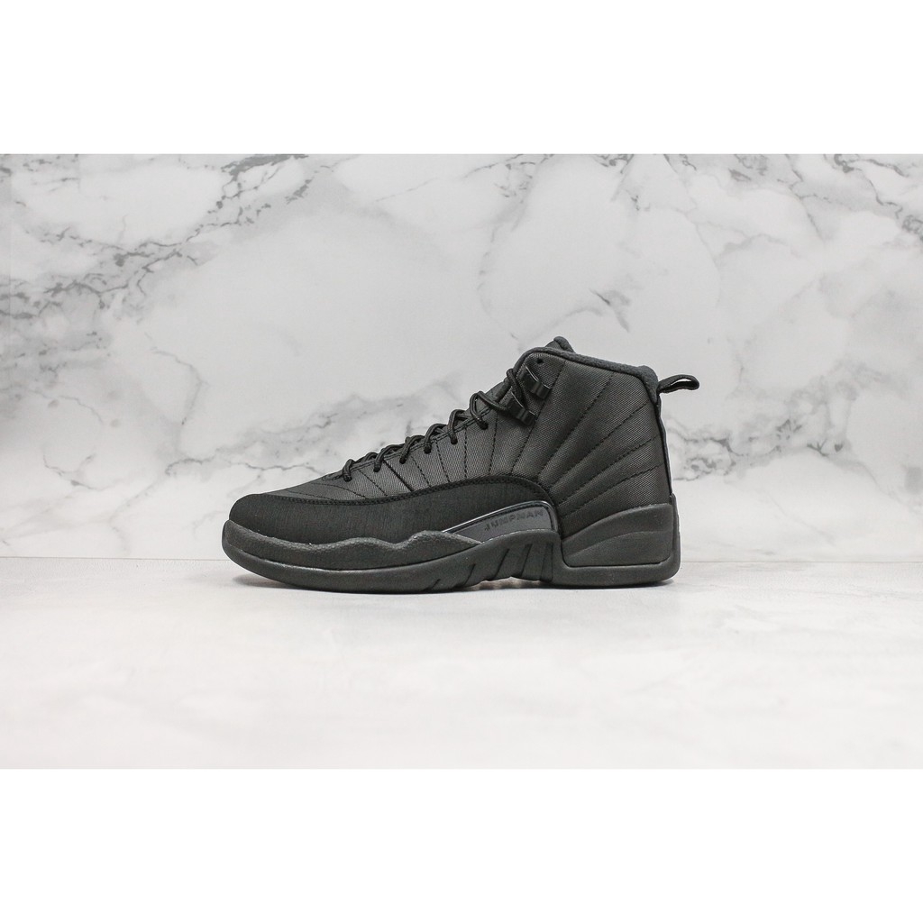 triple black jordan 12