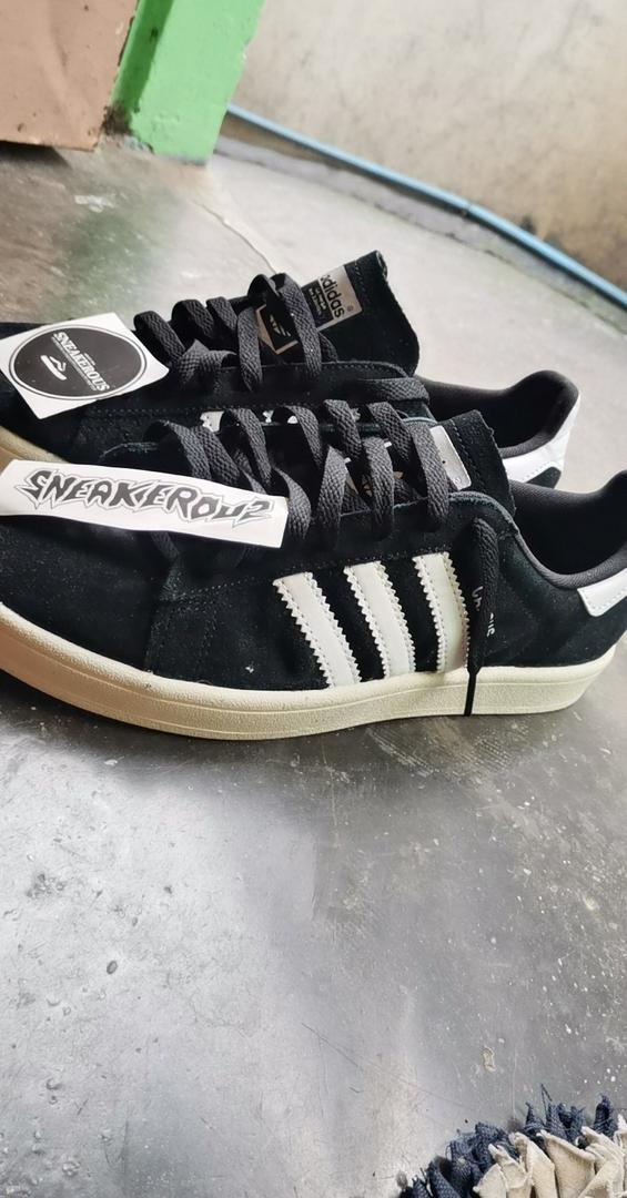 adidas campus black and white