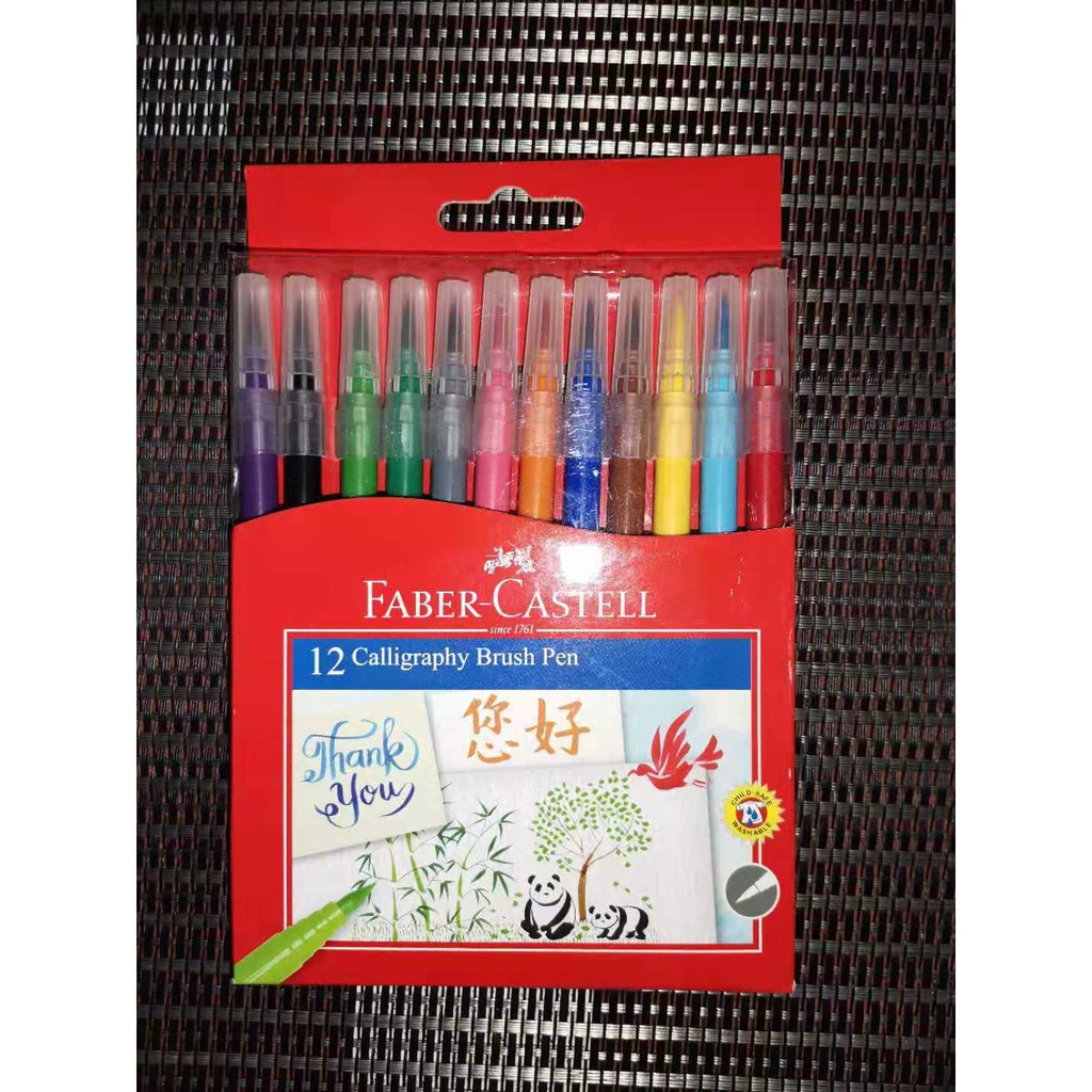 Faber Castell 12 Calligraphy Brush Pens Shopee Philippines