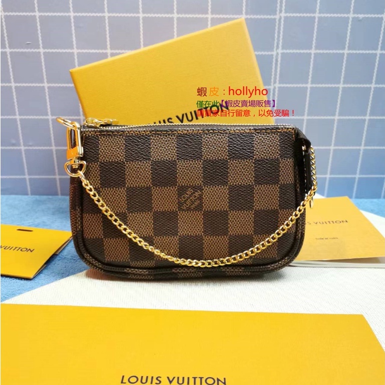 Used LOUIS VUITTON Louis Vuitton LV Checkerboard POCHETTE MINI Mahjong ...