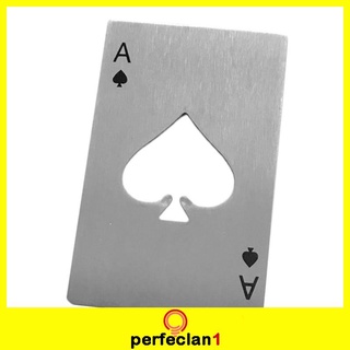 [perfeclan1]Playing Card Ace of Spades Poker Bar Soda Stainless Beer Bottle Cap Opener #1