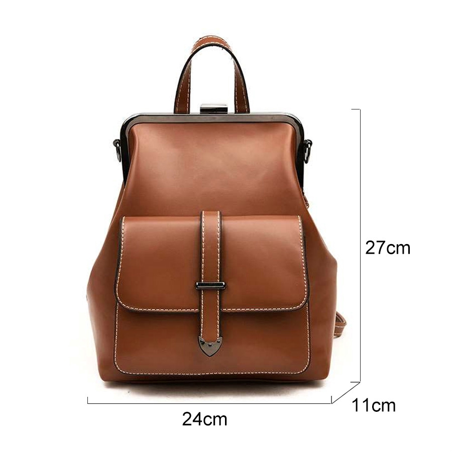 leather backpack vintage