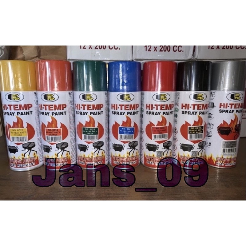 BOSNY Hi Temp Spray paint 400cc Shopee Philippines