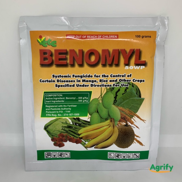 Benomyl 50wp Systemic Fungicide 100grams Shopee Philippines