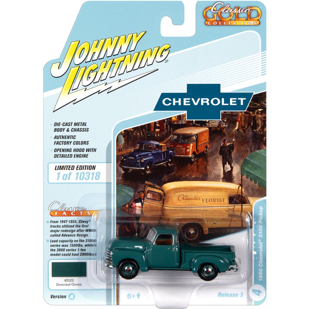 Johnny Lightning 1/64 Classic Gold Collections 1950 Chevrolet 3100 ...