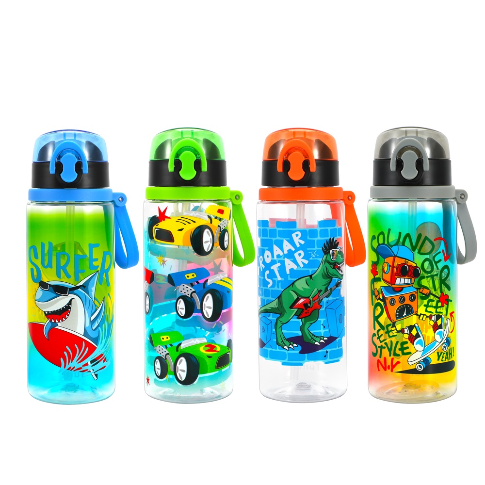 23oz/ 680ml kid bottle water bottle kids bottle with straw bottle bpa ...