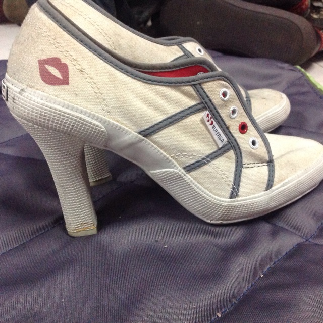 Preloved superga high heels | Shopee 