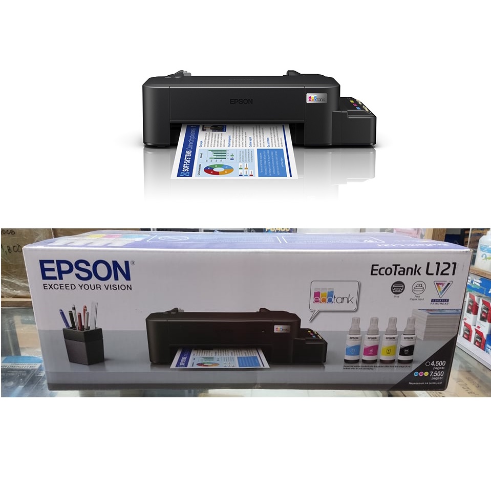 Epson L121 Printer Brand New With Original Ink 664 Cmyk Shopee Philippines 7323