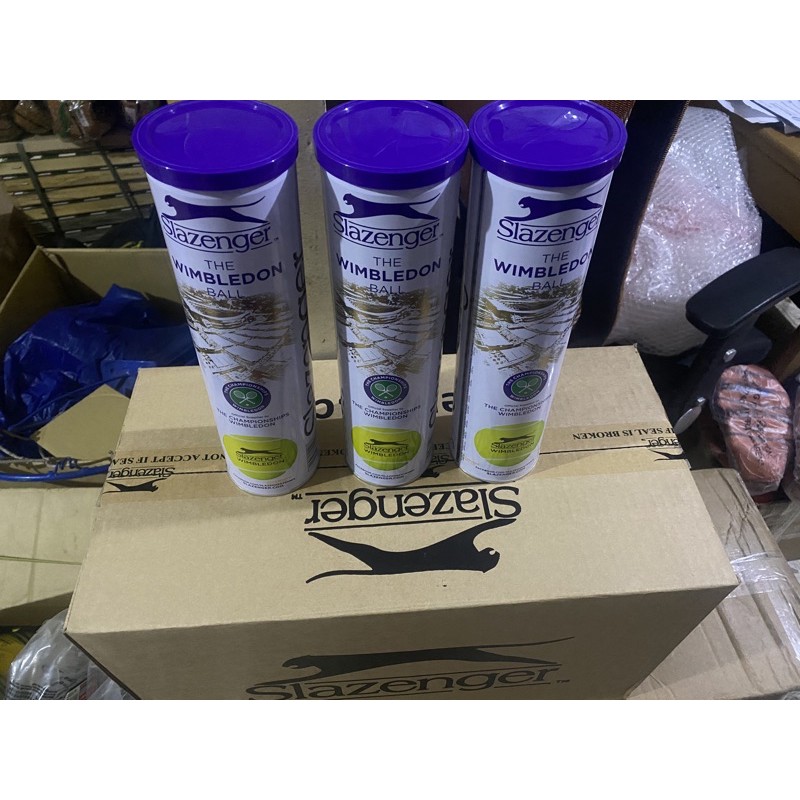 SLAZENGER THE WIMBLEDON BALL " 4 BALLS IN 1 CAN " " 18 CANS IN 1 BOX