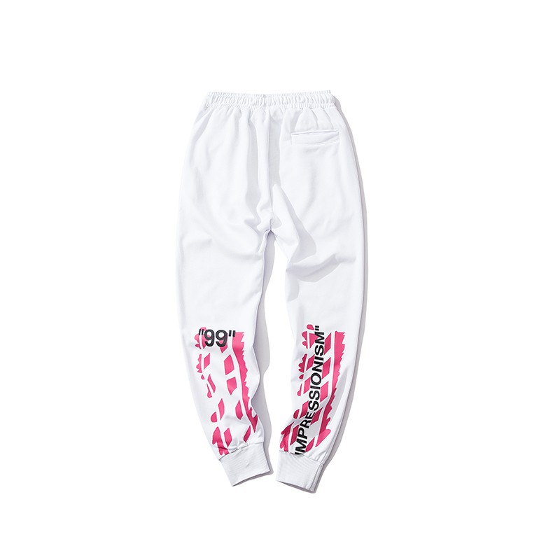 off white impressionism pants