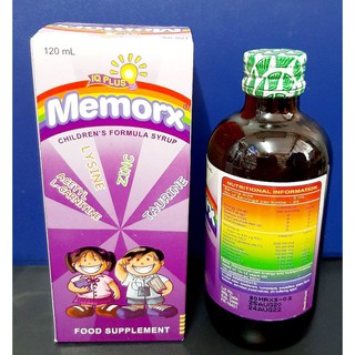 MemorX IQ plus Syrup 120mL & 240mL | Shopee Philippines