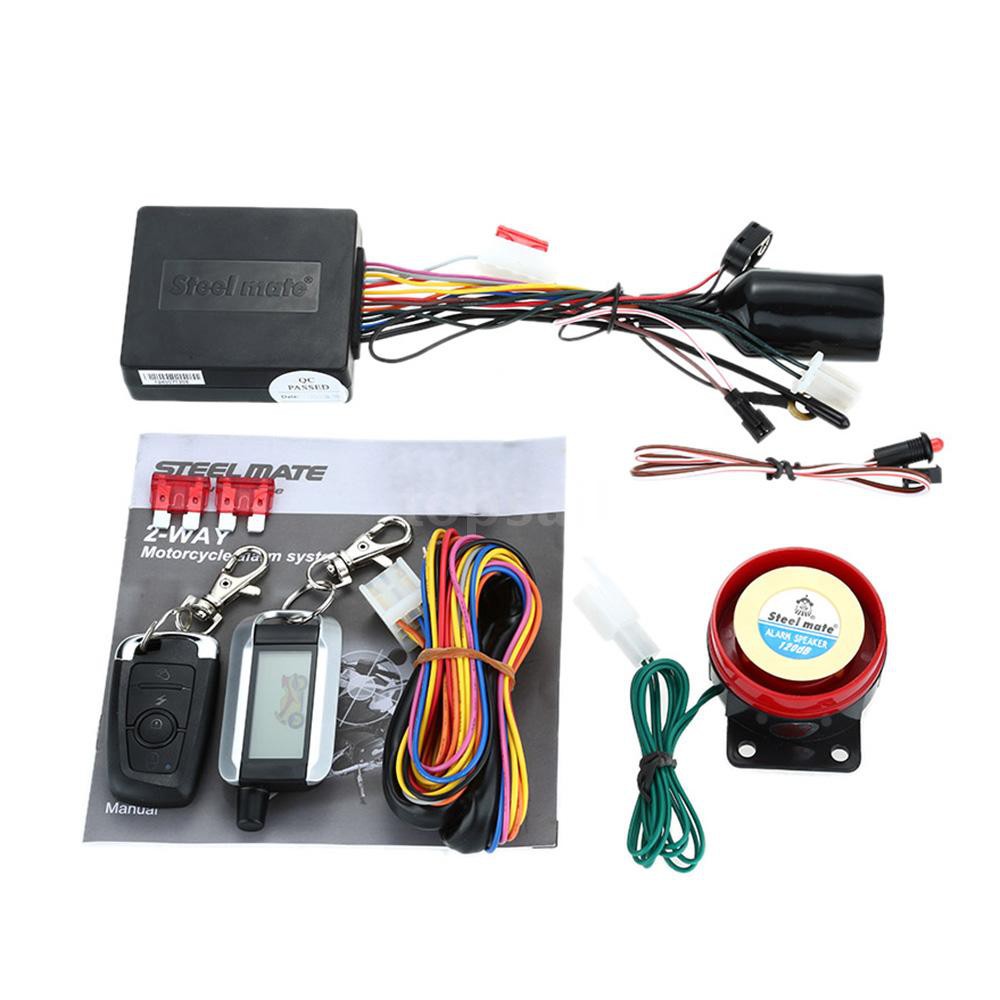 STEEL MATE 2-Way Motorcycle Alarm System 986XO with Remote Engine Start 