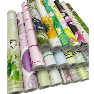 BHW Wallpaper Self Adhesive PVC Waterproof Wallpaper Fabric Safety Home Decor Flower/Floral Design #3