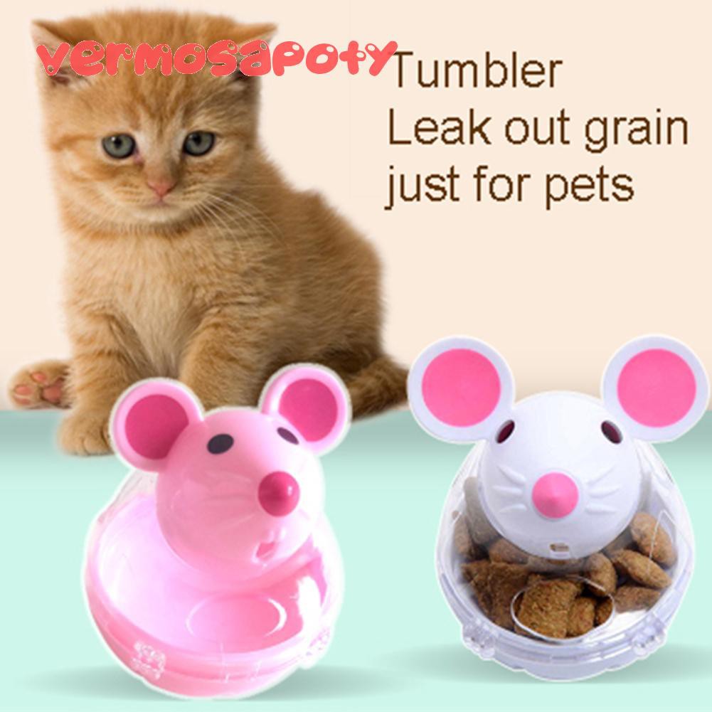 New Pet Puppy Tumbler Feeder Feeding Leakage Food Ball Mice Shape