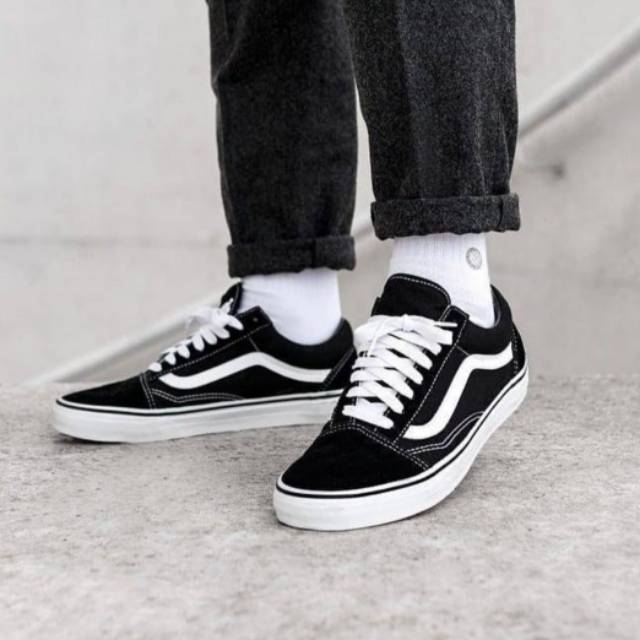vans old skool black white