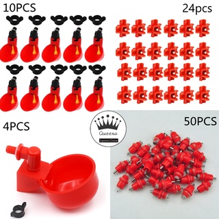 50Pcs Poultry Chicken Nipple Drinker Spring Type Bird with Automatic Water Dispenser Chicken Mouth