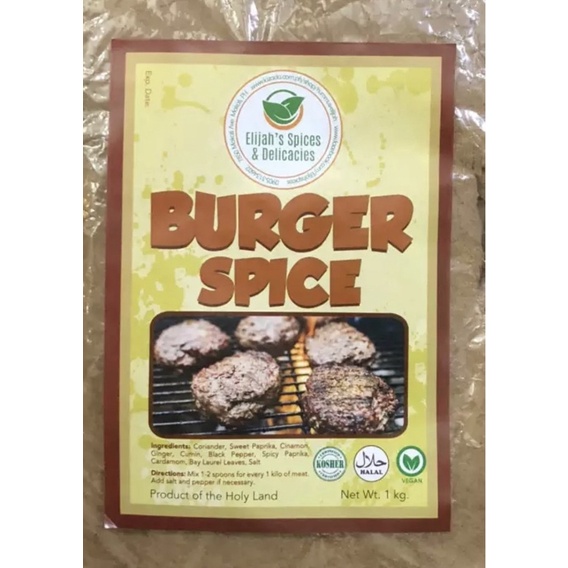 Burger Seasoning Spice Mix 1Kg Shopee Philippines
