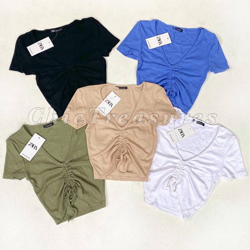 zara ruched top