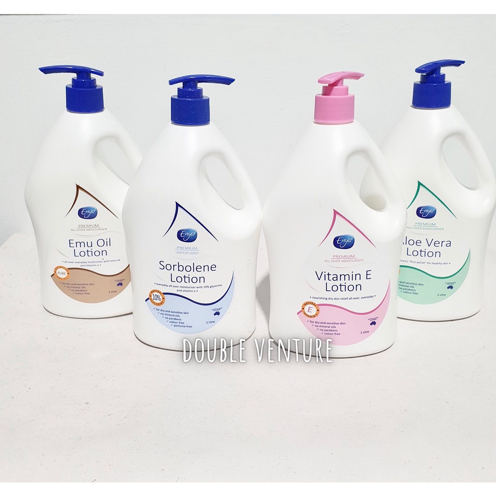 Enya Lotion 1L (Sorbolene, Emu Oil, Aloe Vera, Vitamin E) Shopee