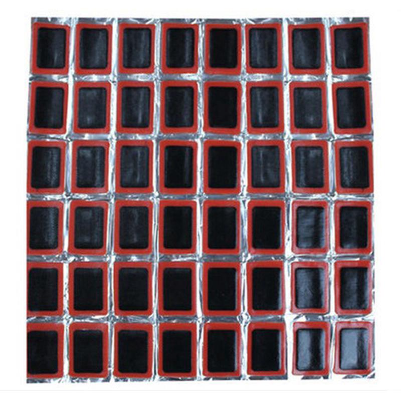 48Pcs Bicycle Tire Tire Tube Rubber Puncture Patches Road Bike Repair Kits