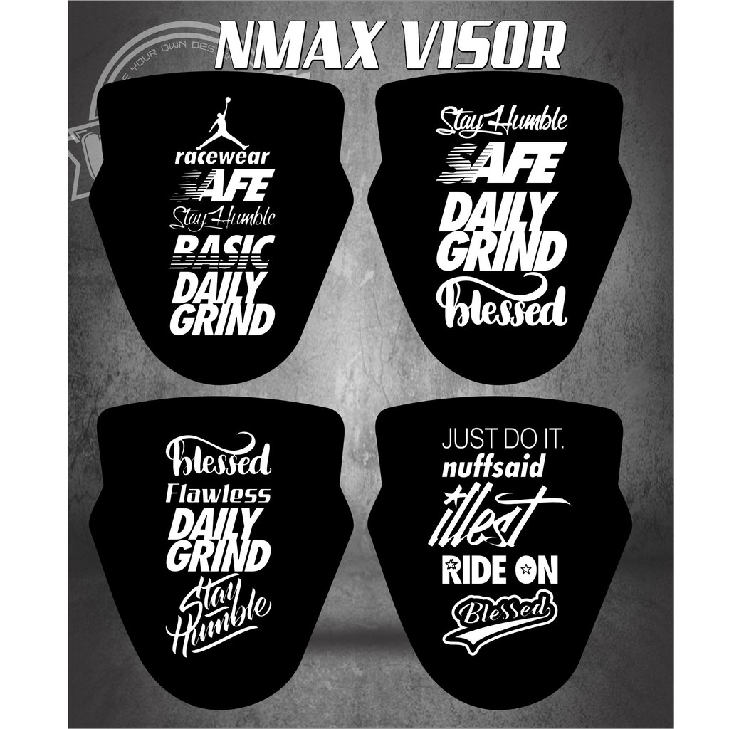 NMAX VISOR V1/V2 STICKER CUTOUT Shopee Philippines