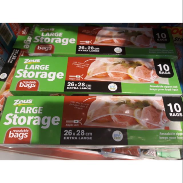large resealable storage bags