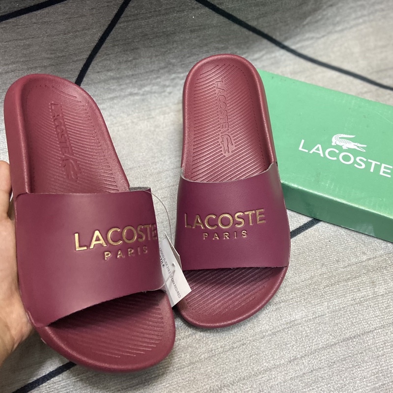 lacoste slippers womens