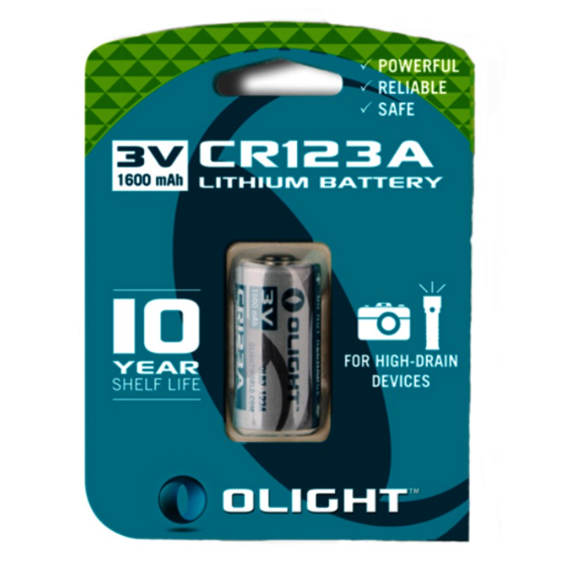 Olight CR123A 3V 1600mAh Lithium Battery Shopee Philippines