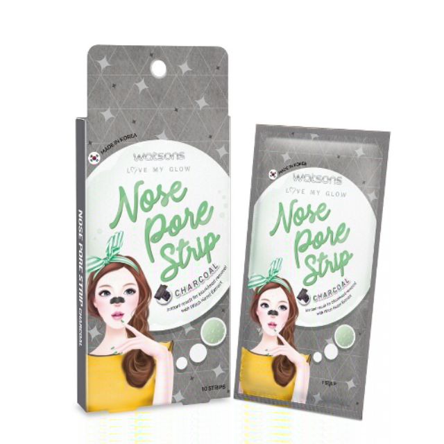 Watsons Charcoal Nose Pore Strips 1 box Shopee Philippines